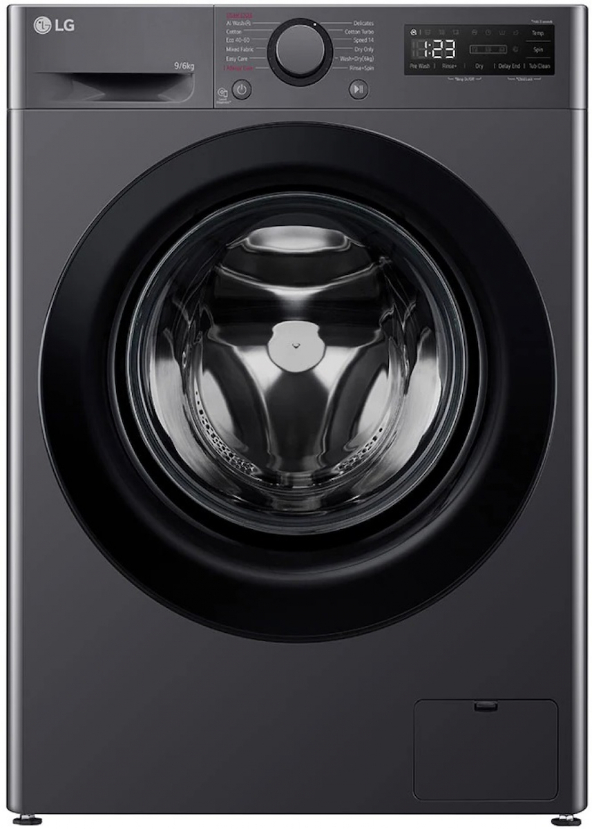 LG F4DR509SBM Πλυντήριο-Στεγνωτήριο Ρούχων 9kg/6kg, με Ατμό, 1400 Στροφές, D/A, Ανθρακί F4DR509SBM