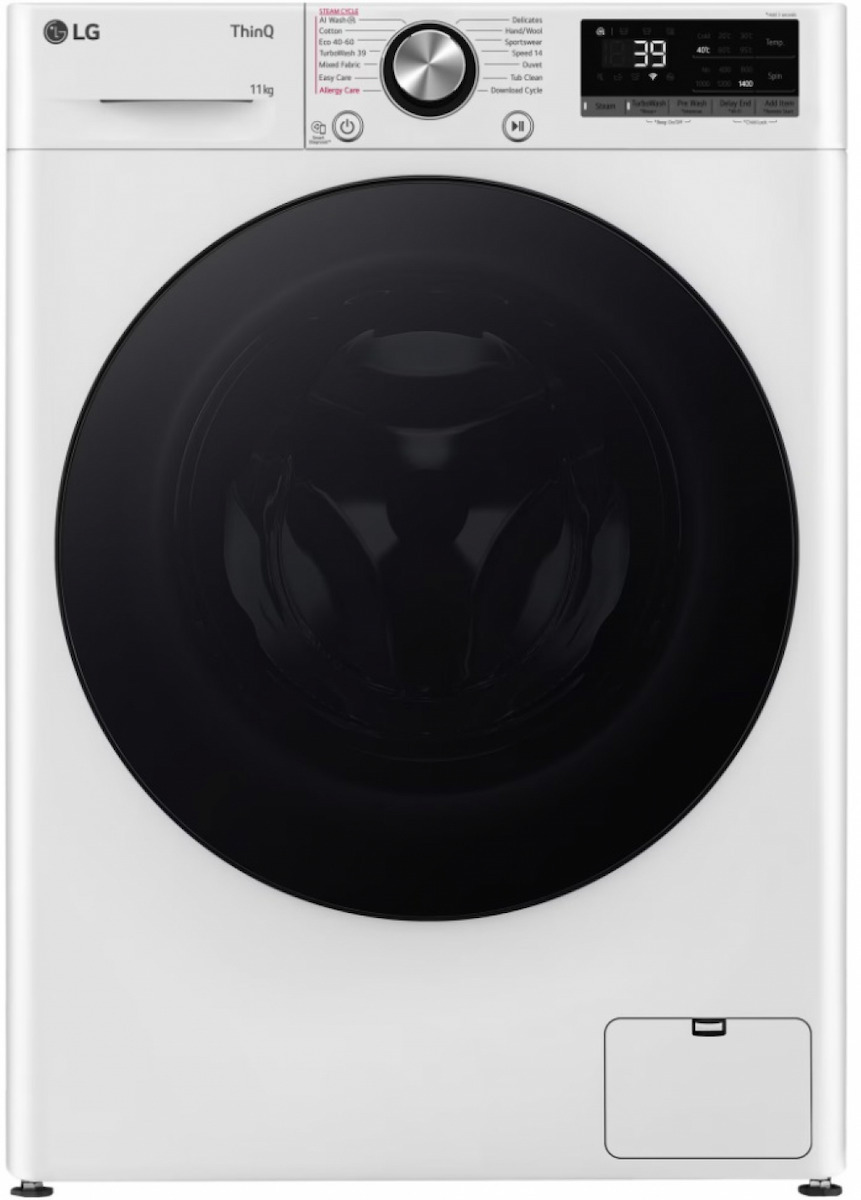 LG F4WR711S2W Πλυντήριο Ρούχων 11kg, 1400 Στροφών, με Α