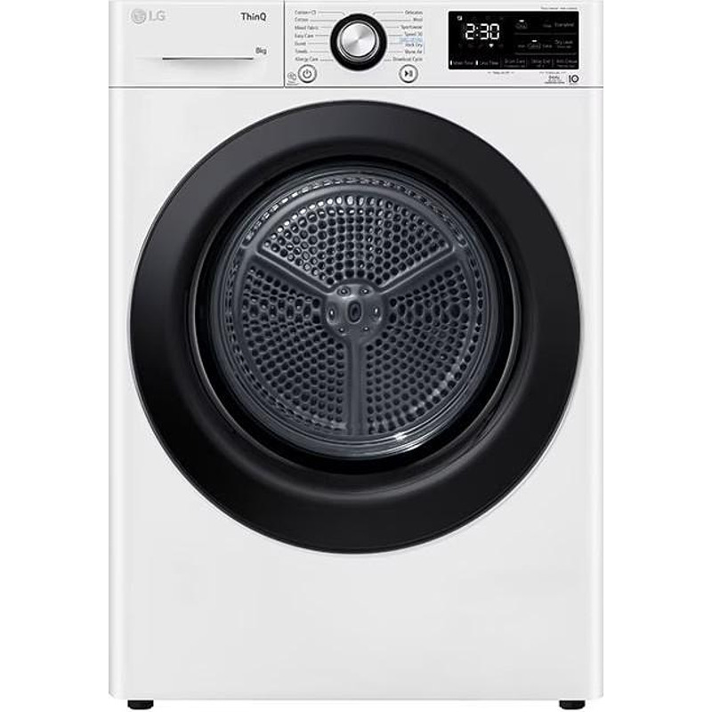 LG RH80V3AVBN Στεγνωτήριο Ρούχων 8kg, με Αντλία Θερμότη