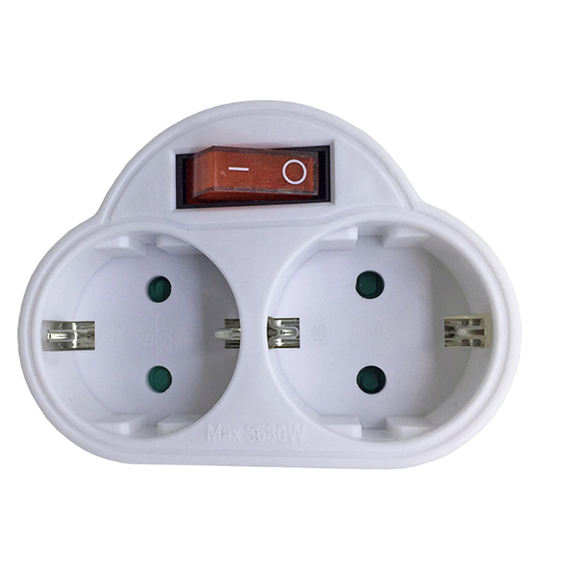 BORMANN BCR1145 Aντάπτορας Πρίζας 2 Σούκο με Διακόπτη 066316