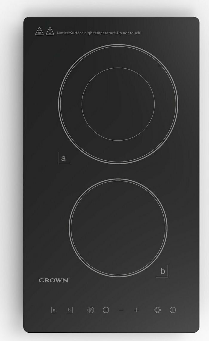 Crown VCP 32D Domino Κεραμική Εστία Αυτόνομη 29x52εκ. V