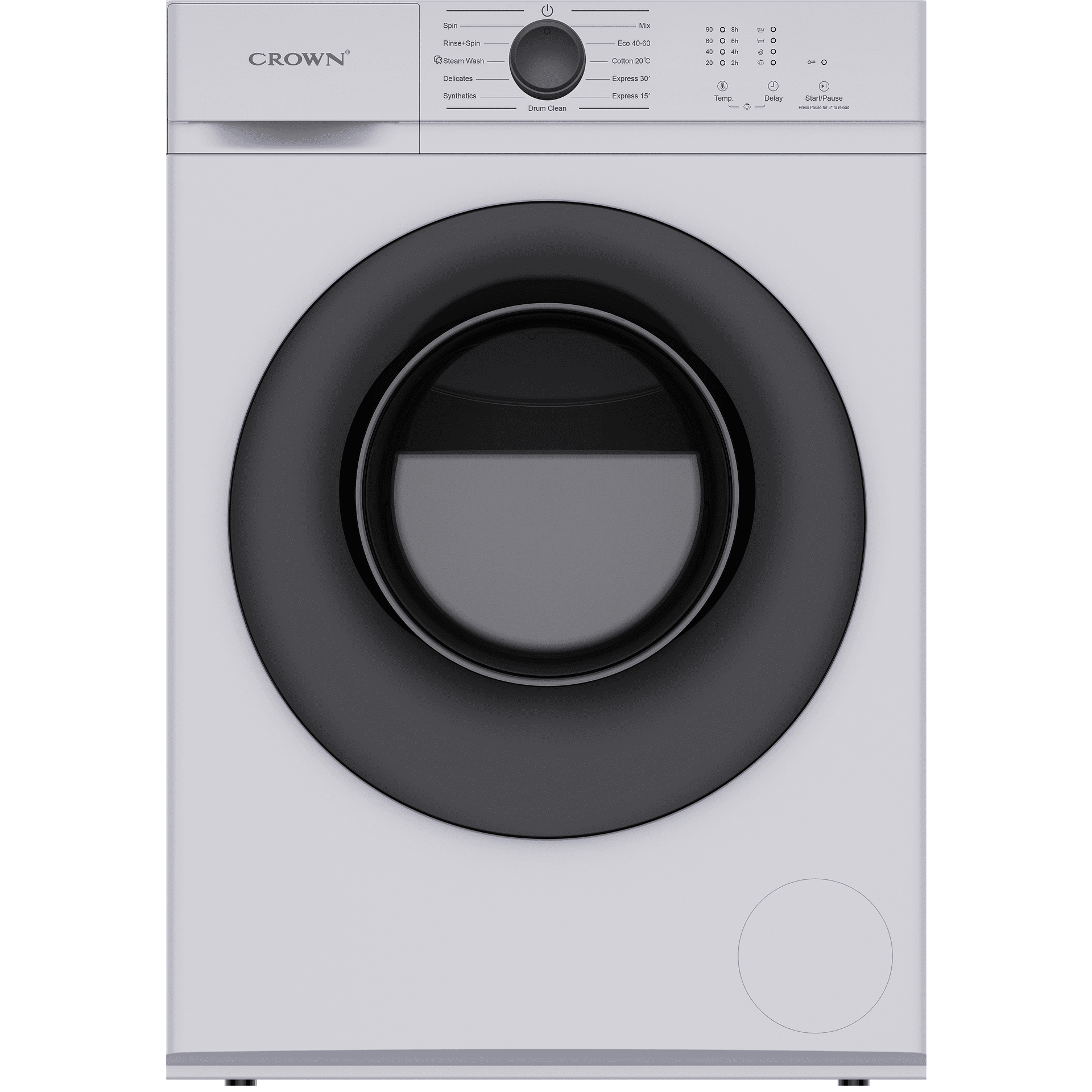 Crown CWM60J12BLDC Πλυντήριο Ρούχων 6kg, 1200 στροφές, 