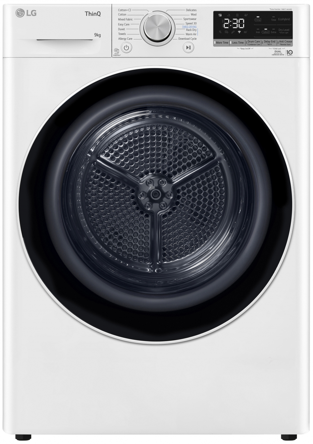 Elektrostore24 Ηλεκτρικές Συσκευές - ΣΗΜΑΝΤΙΚΟ: Σε περίπτωση διαφοράς τιμής από το κατάστημα ισχύει παντα και μόνο η τιμή του καταστήματος LG RH90V9AV4N Στεγνωτήριο Ρούχων 9kg, με Αντλία θερμότη