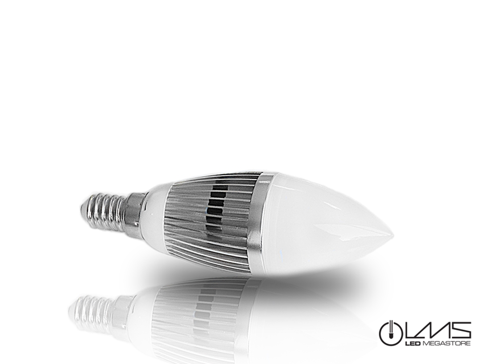Λαμπτήρας LED LMS E14 5x1 Watt Candle Θερμό Λευκό Γαλακτερό Κάλυμμα 05671