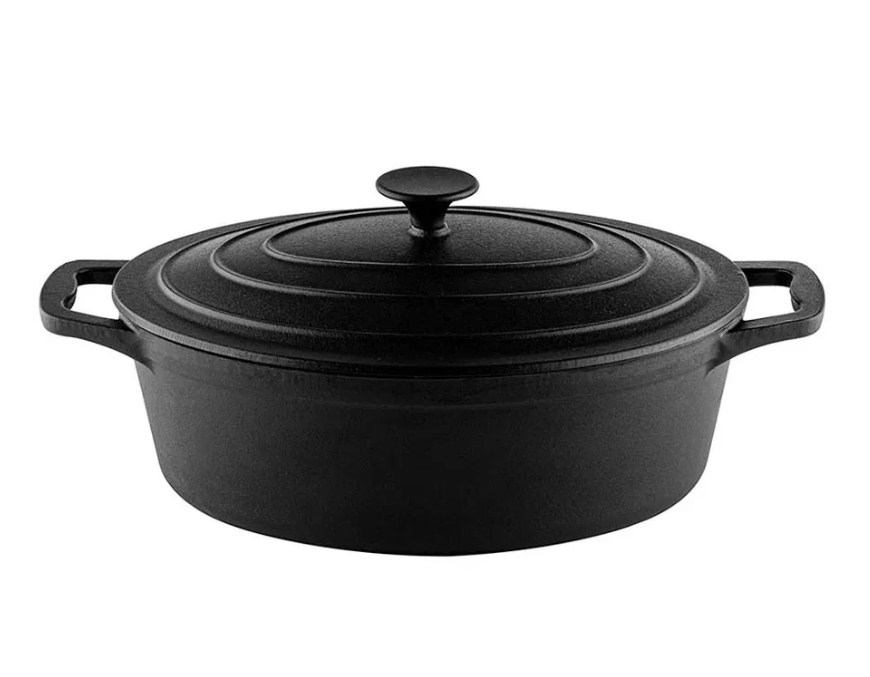 Muhler Μαντεμένια Γάστρα Οβάλ 41x25cm MR-4133CI MR-4133CI