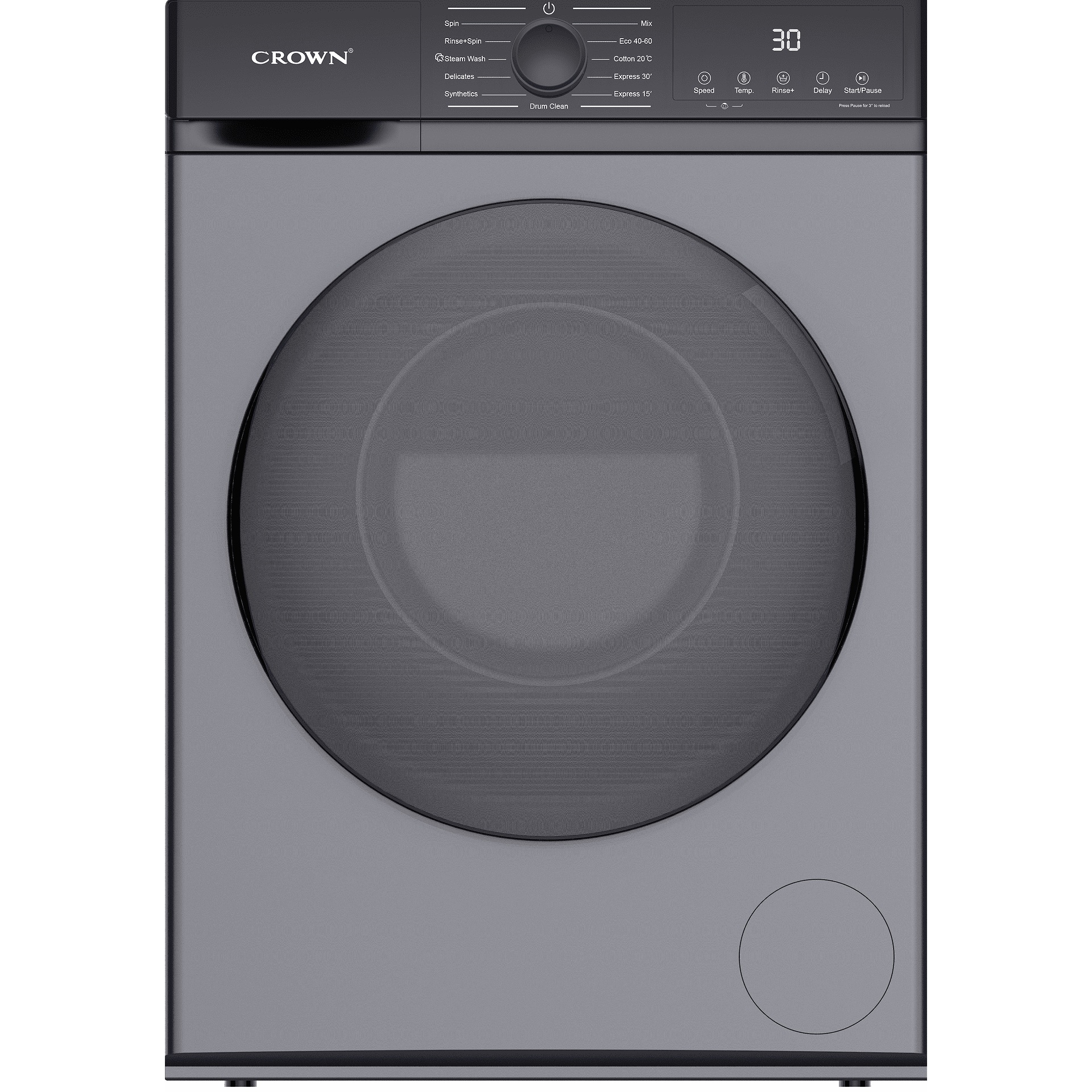 Crown CWM10J12BLDCIX Πλυντήριο Ρούχων 10kg, 1400 στροφέ