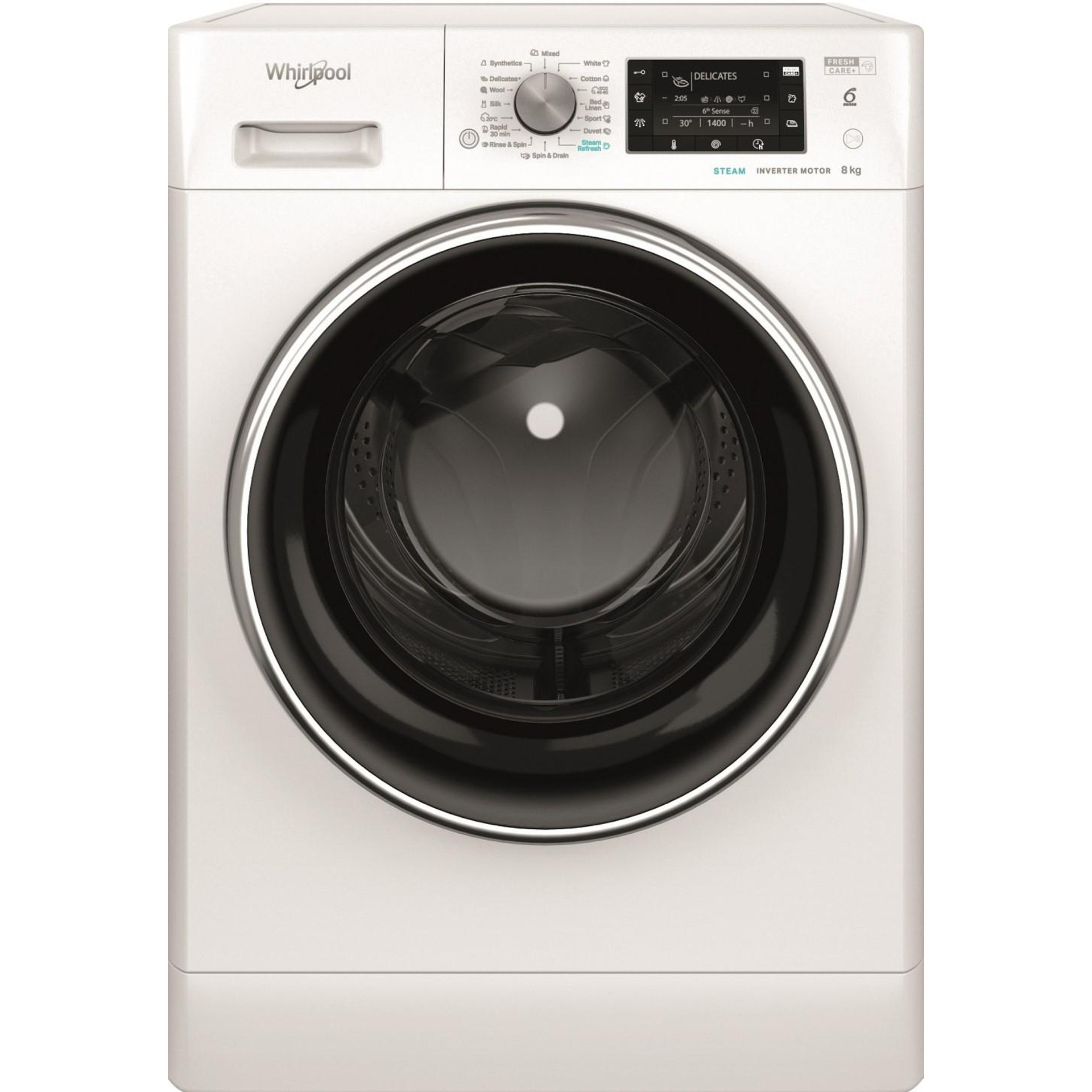 Whirlpool FFD 8489 BCV EE Πλυντήριο Ρούχων 8kg, 1400 Στ