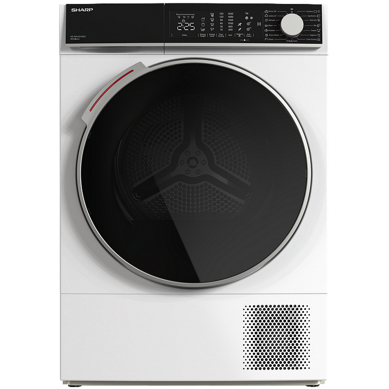 Elektrostore24 Ηλεκτρικές Συσκευές - ΣΗΜΑΝΤΙΚΟ: Σε περίπτωση διαφοράς τιμής από το κατάστημα ισχύει παντα και μόνο η τιμή του καταστήματος Sharp KD-NHL8S9GWC Στεγνωτήριο 8kg με Αντλία Θερμότητας