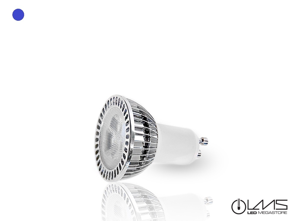 LED Σποτ GU10 3x1 Watt Dimmable Μπλε 04597
