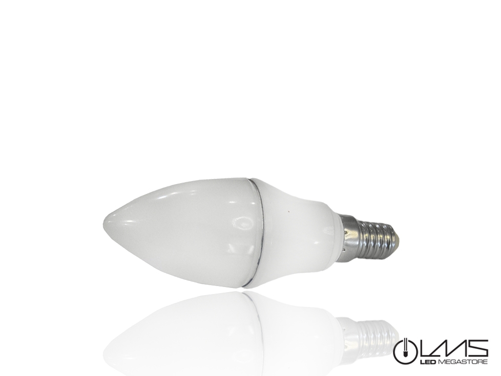 Λαμπτήρας Led LMS E14 6 Watt Candle Thermoplastic Θερμό Λευκό 05936