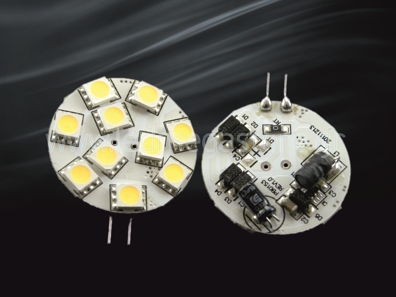 G4 με 10 Led 2 Watt 8-30 Volt/DC Back Pin Ψυχρό Λευκό 04534