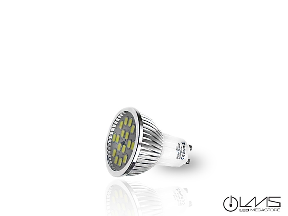 LED Σποτ GU 10 16 SMD Samsung 6.5 Watt Ψυχρό Λευκό 05030