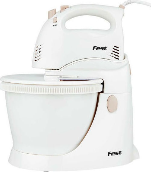 FEST - ΣΗΜΑΝΤΙΚΟ: Σε περίπτωση διαφοράς τιμής από το κατάστημα ισχύει παντα και μόνο η τιμή του καταστήματος Ηλεκτρικό Μίξερ με Περιστρεφόμενο Κάδο 2.5lt Fest GTM05