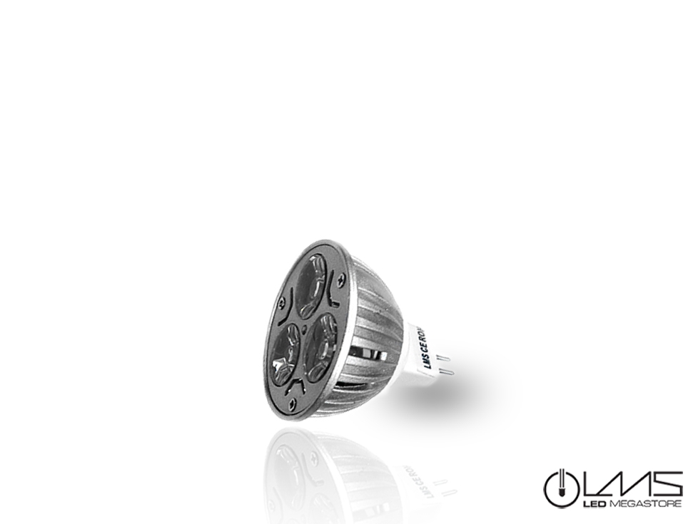 LED Σποτ MR16 3x1 Watt Θερμό Λευκό (new) 12v 05136