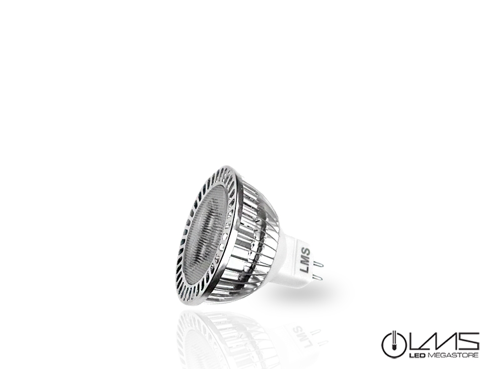 LED Σποτ MR16 3x1 Watt Ψυχρό Λευκό 12v 04376