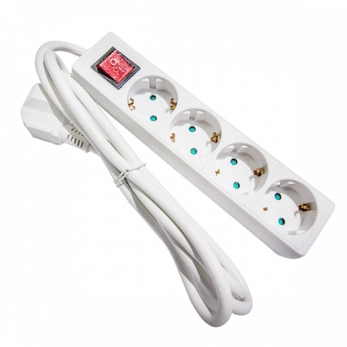 Πολύμπριζο 4 Θέσεων με καλώδιο 3 μέτρα και διακόπτη[41031] 41031