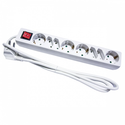 Πολύμπριζο 4+4 Θέσεων με καλώδιο 1.5 μέτρο και διακόπτη[41038] 41038