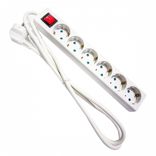 Πολύμπριζο 6 Θέσεων με καλώδιο 1.5 μέτρο και διακόπτη[41035] 41035