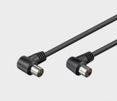 Καλώδιο TV 9.5χιλ. αρσενικό γωνιακό σε 9.5χιλ. θηλυκό γ