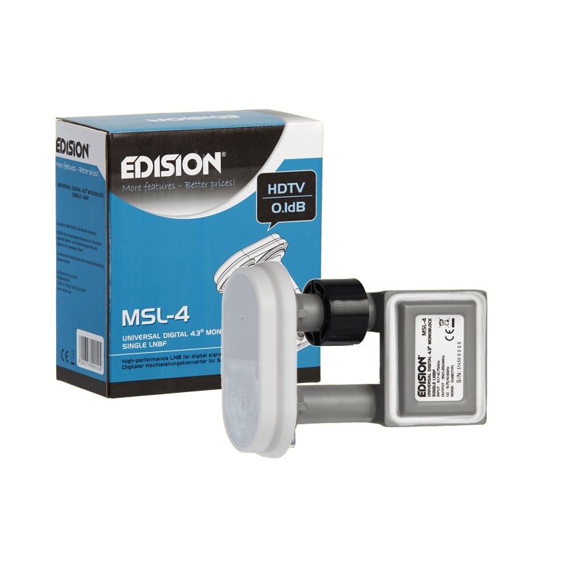 LNB MSL-4 SINGLE MONOBLOCK 4.3o 03-01-0003