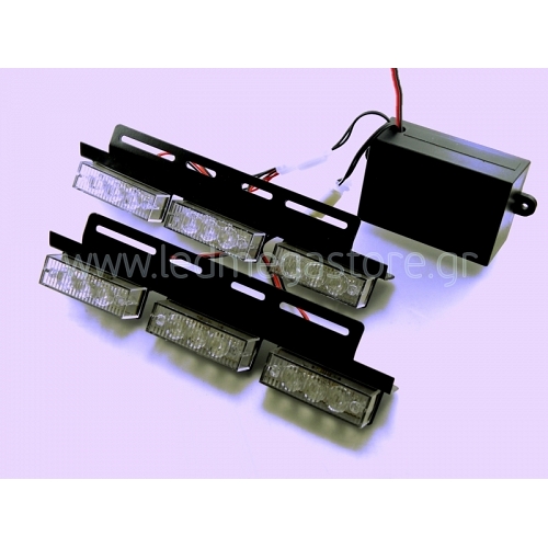 Φώτα Strobe Μπλε + Κόκκινο - Police 04971