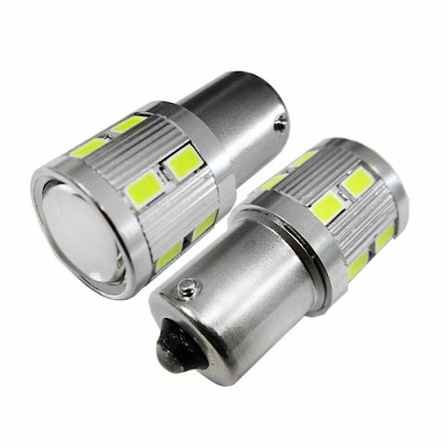 Λαμπτήρας 1156 με 12 SMD 5630 + 5 Watt CREE 9-32v Ψυχρό Λευκό 05972