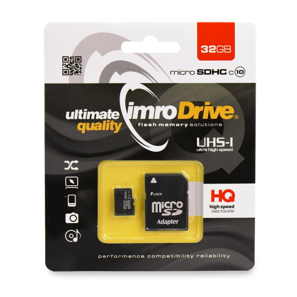 Memory Card Micro SDHC Imro 32 GB class 10 with adapter