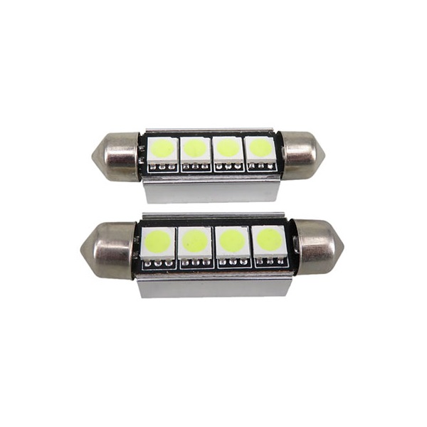 Σωληνωτός 42mm Can Bus με 4 SMD Ψυχρό Λευκό 04476