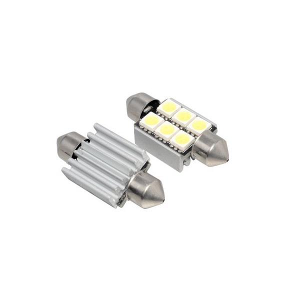 Σωληνωτός 39mm Can Bus με 6 SMD Μπλε 05616