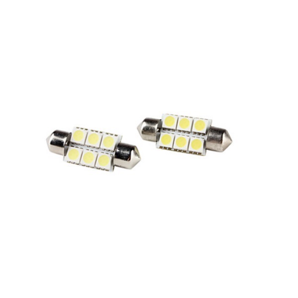 Σωληνωτός Απλός 36mm 6 SMD Ψυχρό Λευκό 04495