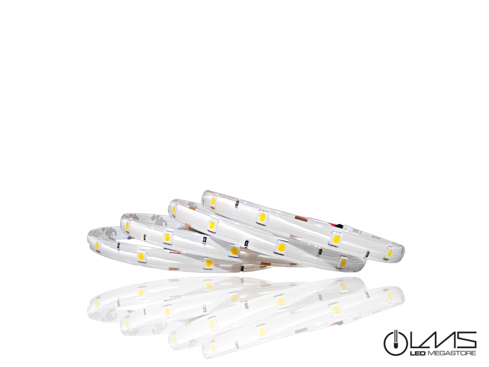 Ταινία LED LMS 7,2 watt 30 smd 5050 Led Θερμό Λευκό Αδιάβροχη 05259