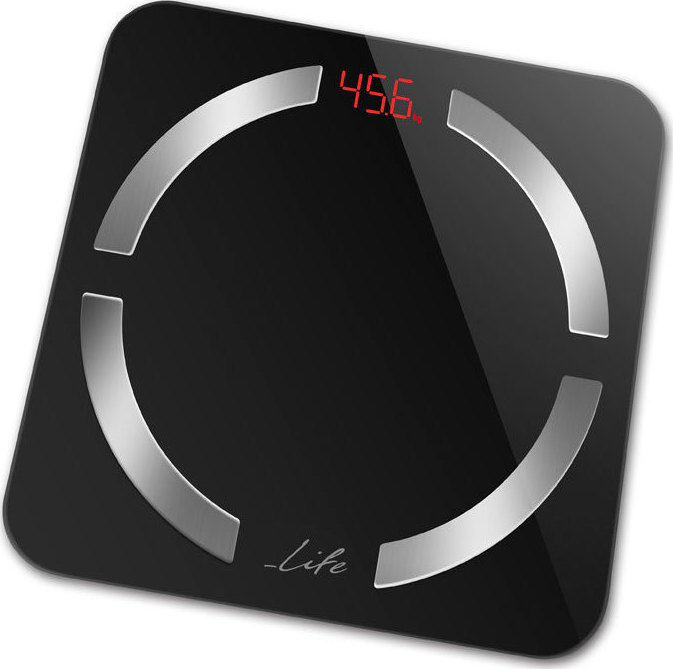 LIFE - ΣΗΜΑΝΤΙΚΟ: Σε περίπτωση διαφοράς τιμής από το κατάστημα ισχύει παντα και μόνο η τιμή του καταστήματος Life Smartweight Bluetooth 221-0112 Ζυγαριά Μπάνιου 813