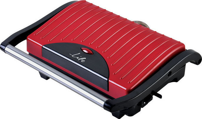 LIFE - ΣΗΜΑΝΤΙΚΟ: Σε περίπτωση διαφοράς τιμής από το κατάστημα ισχύει παντα και μόνο η τιμή του καταστήματος Life Scarlet STG-101 Red Τοστιέρα 23546