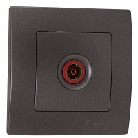 Πρίζα Διέλευσης TV Γραφίτης 32050007