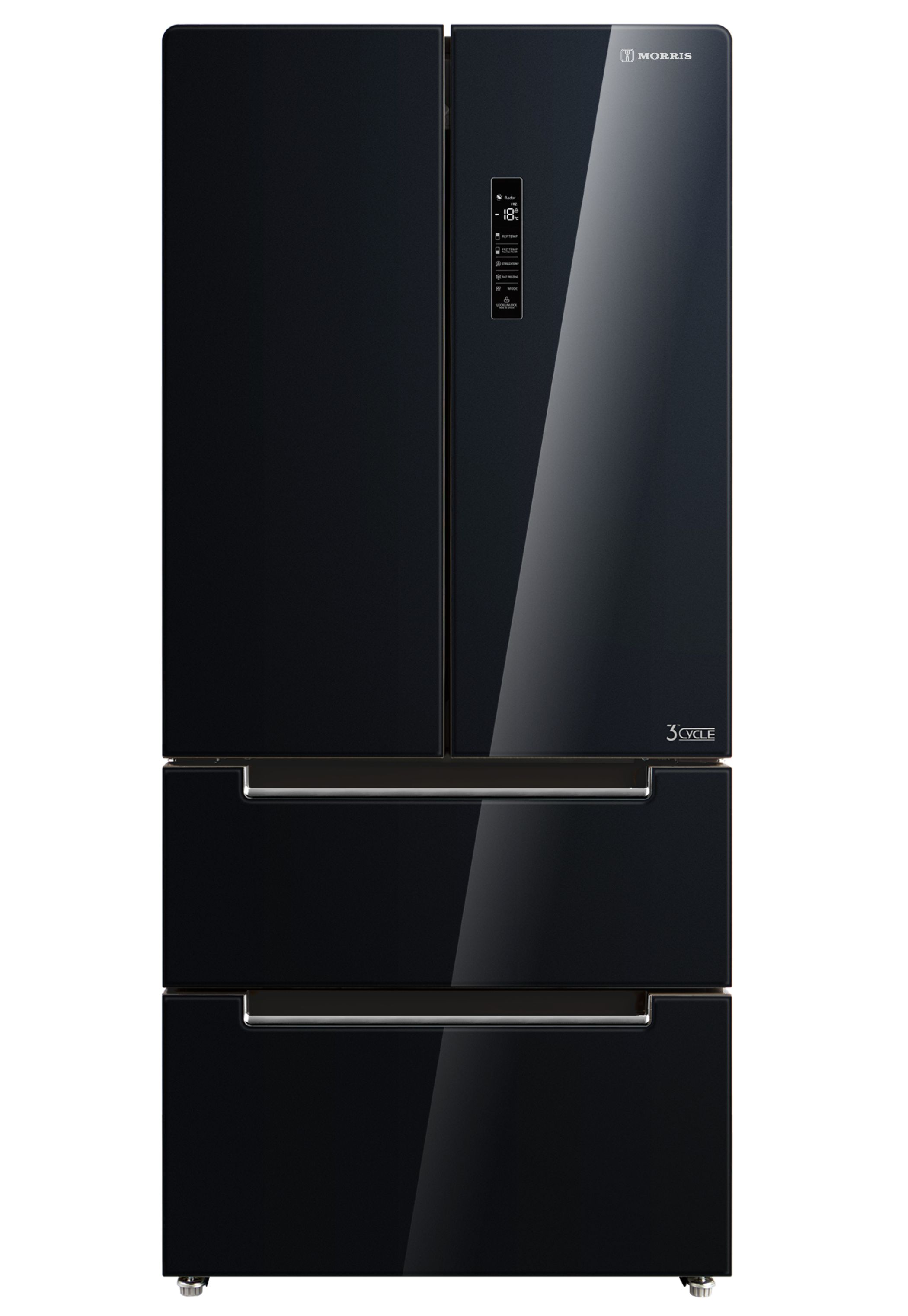 MORRIS B94500NFG ΨΥΓΕΙΟ 4ΠΟΡΤΗ ΝΤΟΥΛΑΠΑ ΜΑΥΡΟ ΓΥΑΛΙ B94