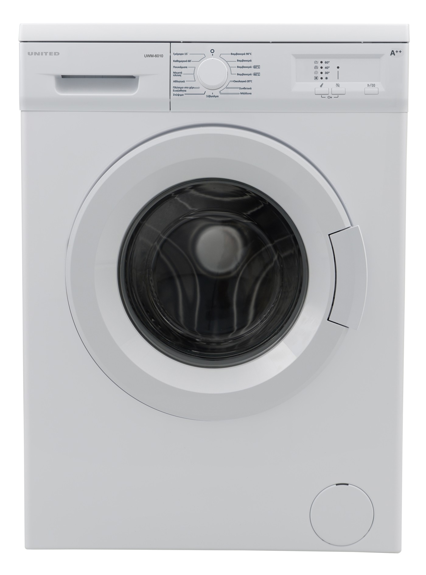 - ΣΗΜΑΝΤΙΚΟ: Σε περίπτωση διαφοράς τιμής από το κατάστημα ισχύει παντα και μόνο η τιμή του καταστήματος UNITED UWM6010 ΠΛΥΝΤΗΡΙΟ ΡΟΥΧΩΝ 6KG UWM-6010