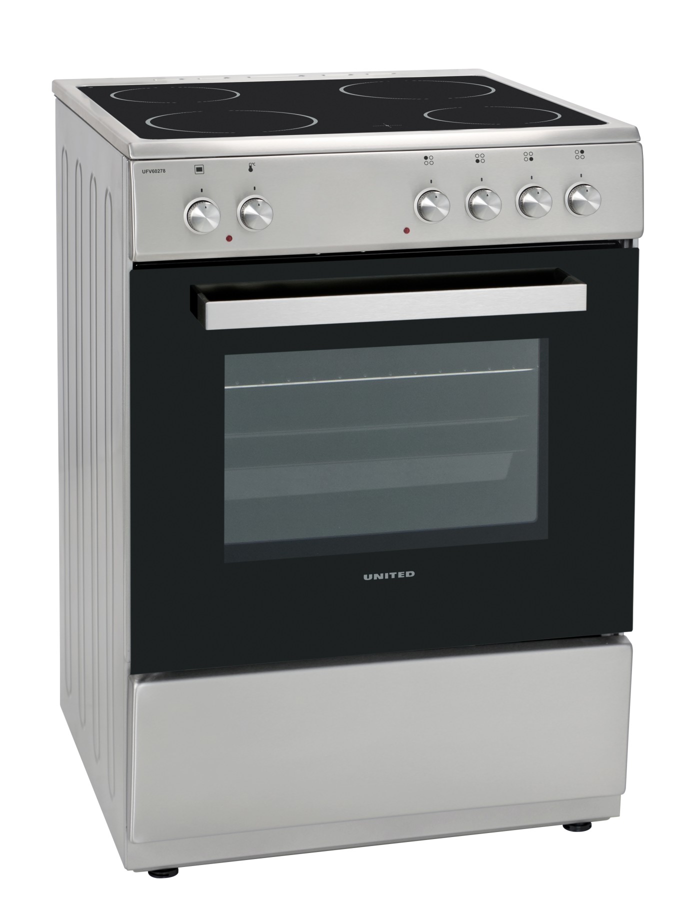 UNITED UFV60278 ΚΟΥΖΙΝΑ ΗΛΕΚΤΡΙΚΗ INOX UFV-60278