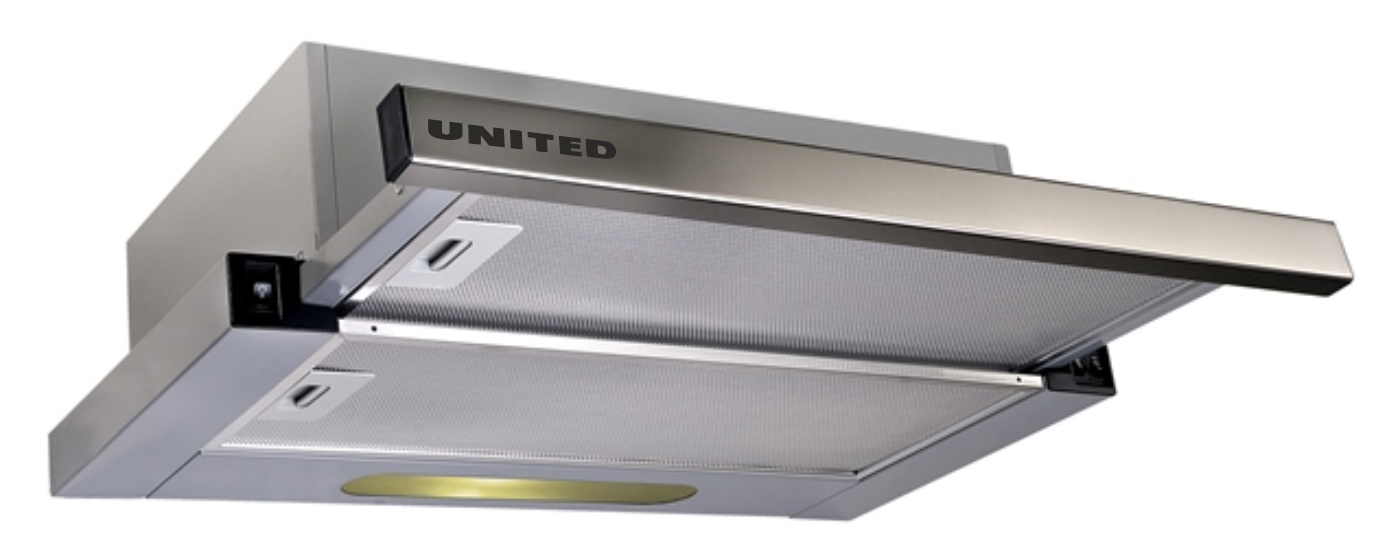 UNITED HHP-7268 ΑΠΟΡΡΟΦΗΤΗΡΑΣ ΣΥΡΟΜΕΝΟΣ 60EK INOX HHP-7
