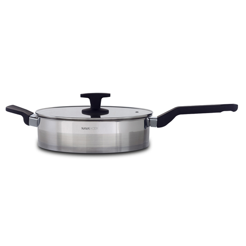 Τηγάνι Acer ανοξείδωτο με καπάκι 26cm Nava 10-268-030 10-268-030
