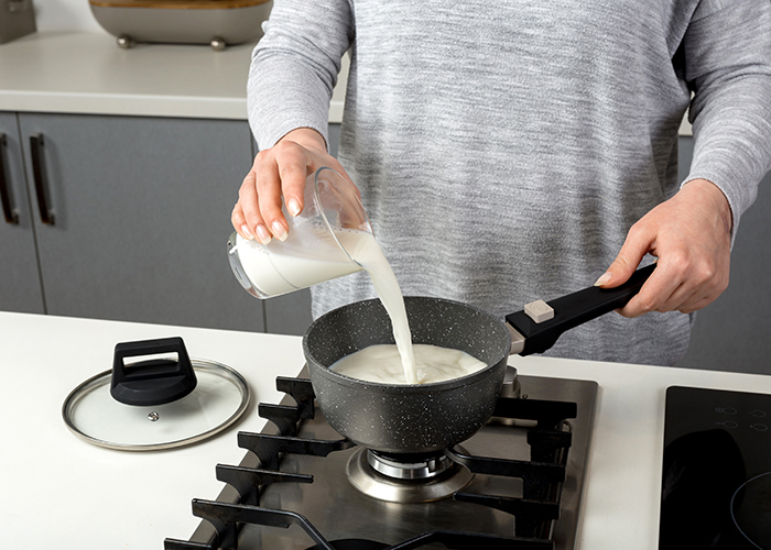 Γαλατιέρα "Gaia" με αποσπώμενη λαβή και αντικολλητική επίστρωση stone 18cm GAL1