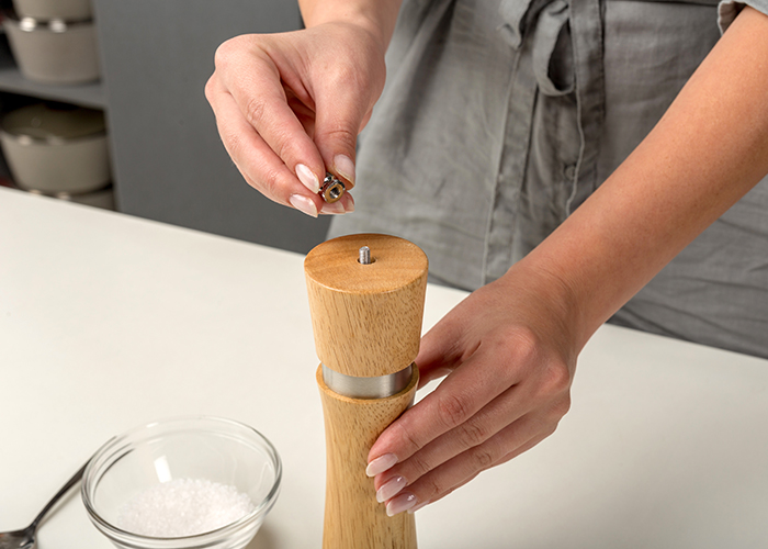 Ξύλινος μύλος Terrestrial με κεραμικό αλεστή 21cm MYLOS1