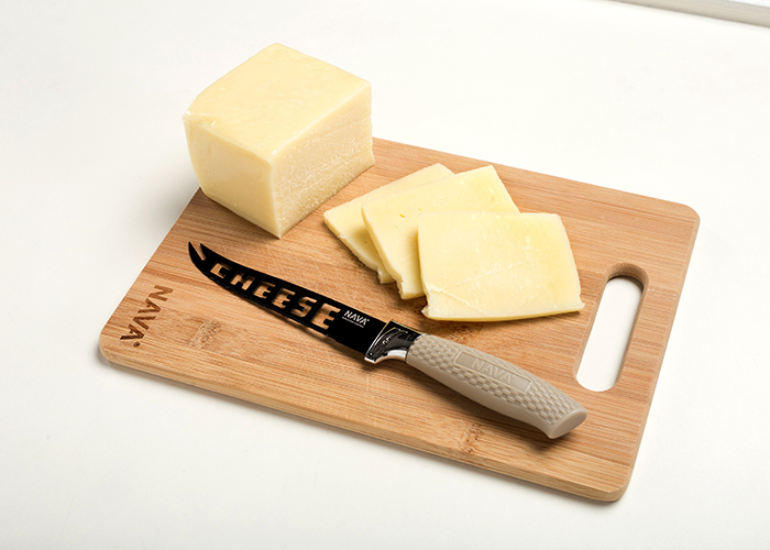 Μαχαίρια τυριού Misty από ανοξείδωτο ατσάλι και αντικολλητική βαφή σετ 2τεμ 23.5cm MAXAIRI1