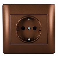 Πρίζα SHUKO 16A Metallic Coffe MetallicCoffe13