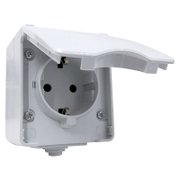 Πρίζα SHUKO Μονή Εξωτερική Στεγανή 16Α IP65 Γκρί OIKPRI1