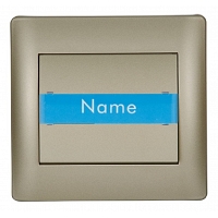 Μπουτόν Κουδουνιού με Ετικέτα Metallic Champagne MetallicChampagne11