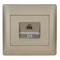 Πρίζα Δικτύου RJ45 CAT5e Metallic Champagne MetallicChampagne19