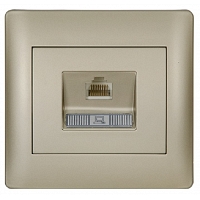 Πρίζα Δικτύου RJ45 CAT6e Metallic Champagne MetallicChampagne20