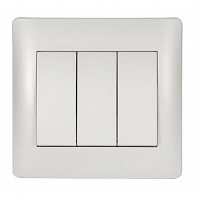 Διακόπτης Τριπλός Κομμυτατέρ 10Α Metallic Λευκό MetallicWhite18