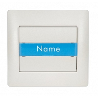 Μπουτόν Κουδουνιού με Ετικέτα Metallic Λευκό MetallicWhite23