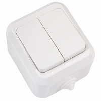 Διακόπτης Διπλός Aδιάβροχος IP44 ADIAVROXA2